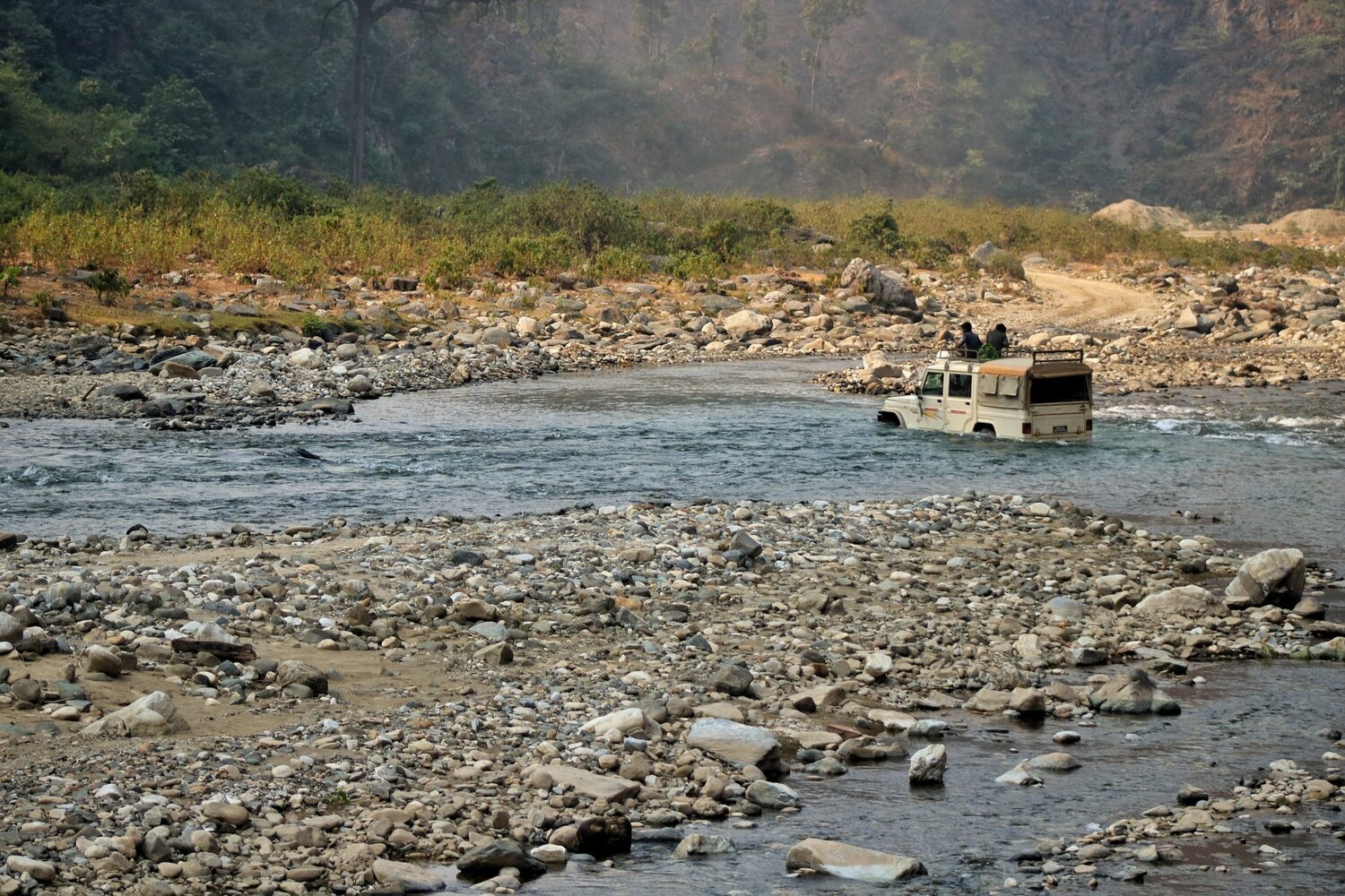 Road in village of nepal