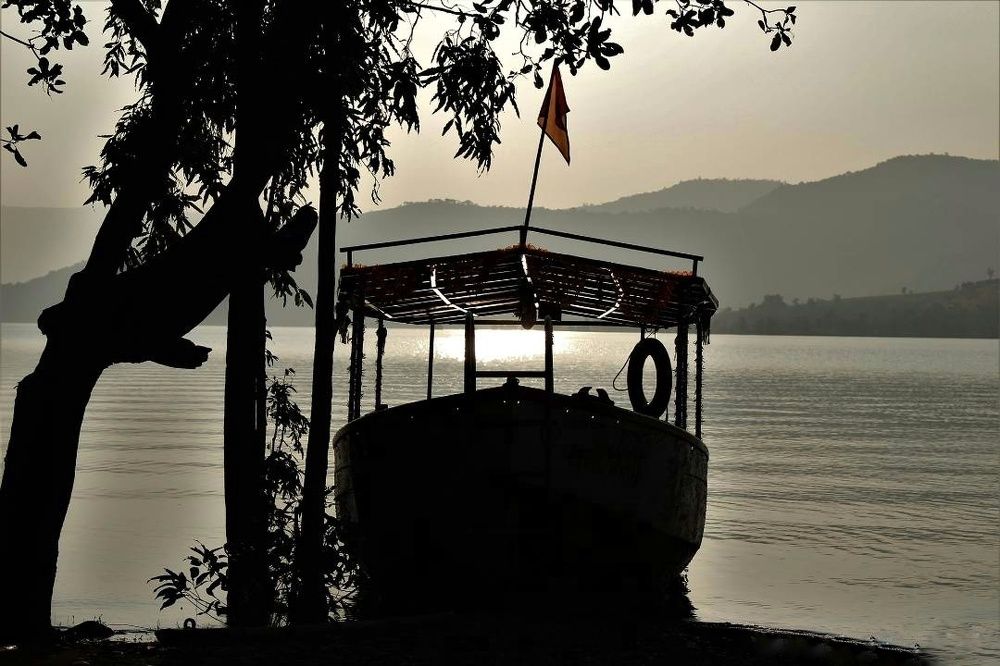 Sunset from Koyna river Bckwater.