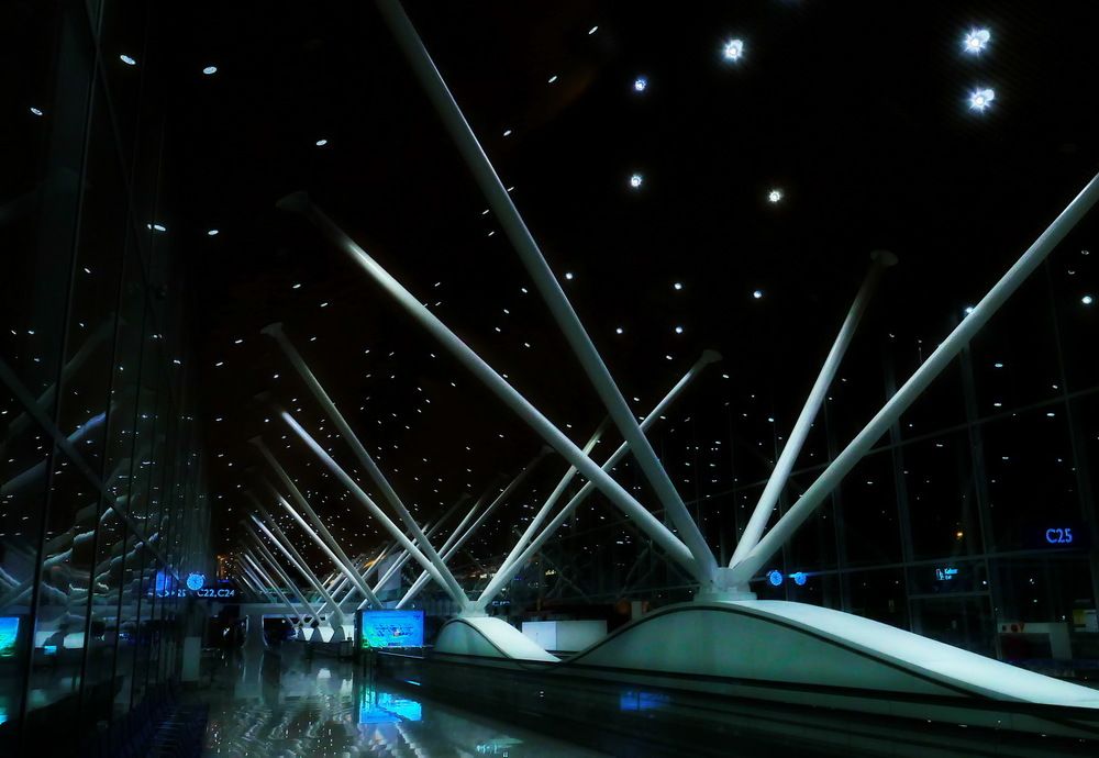 Kuala Lumpur Airport at night