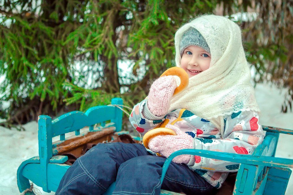 зимой в лесу