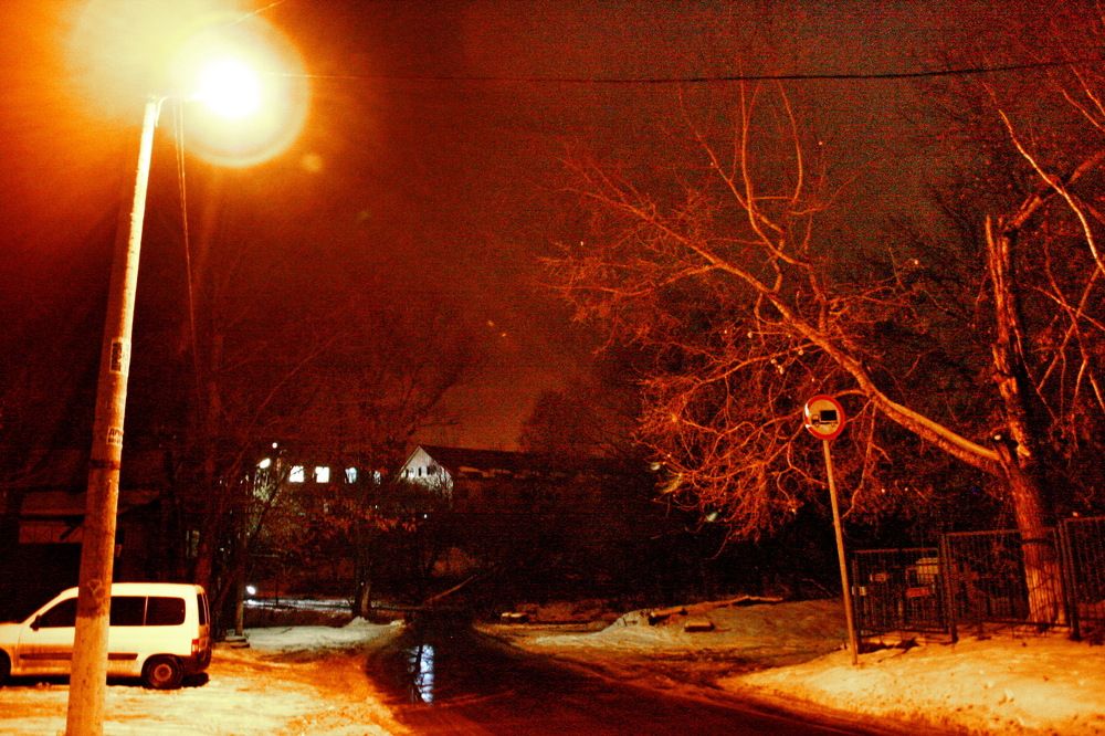 Ночная окраина города