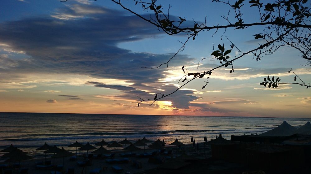 Calm sunset