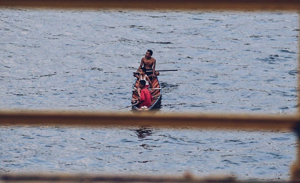 Playing on the river
