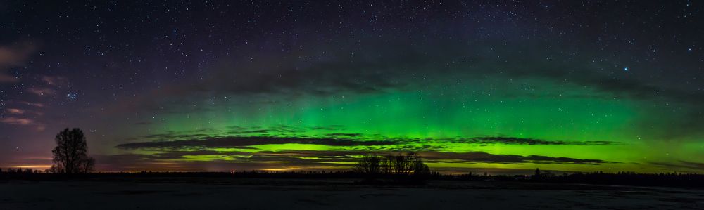 Auroras in Estonian Night