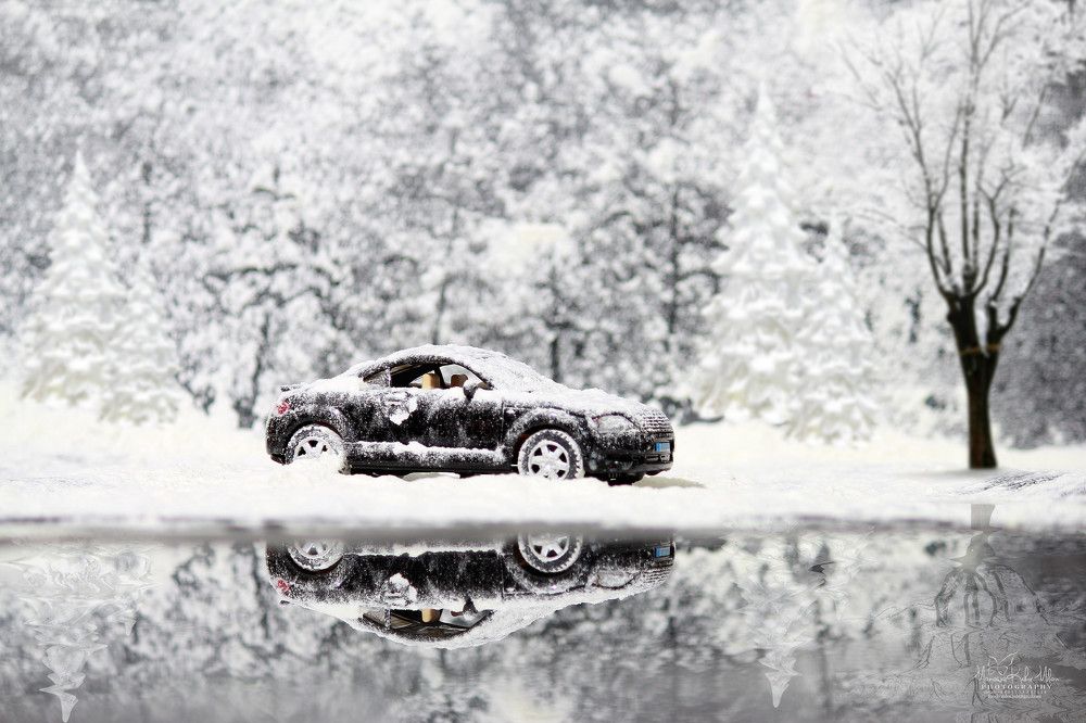 car in the snow
