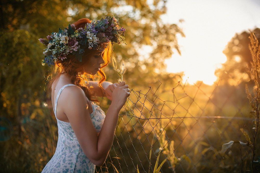 Летние лучи заката