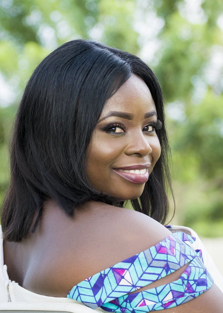 Smiling chocolate beauty