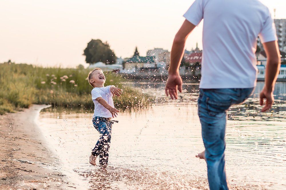 С папой всегда веселей)