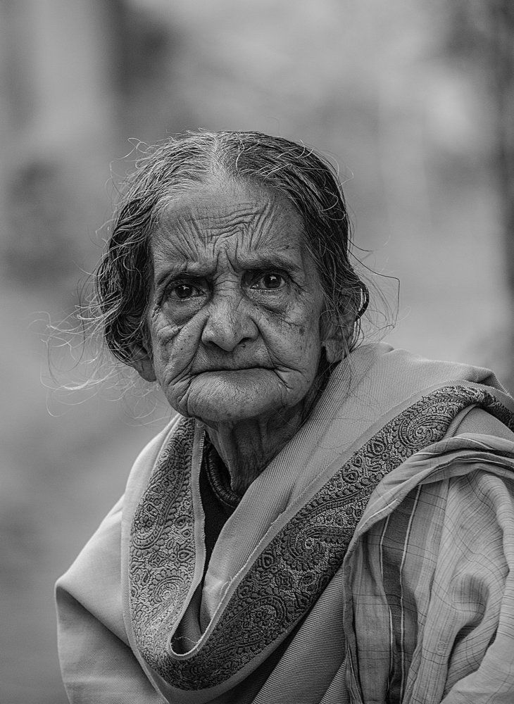 A Old Woman Face