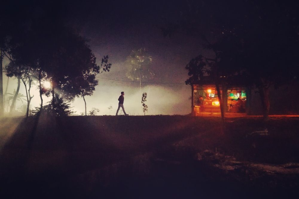 Loner in the street...