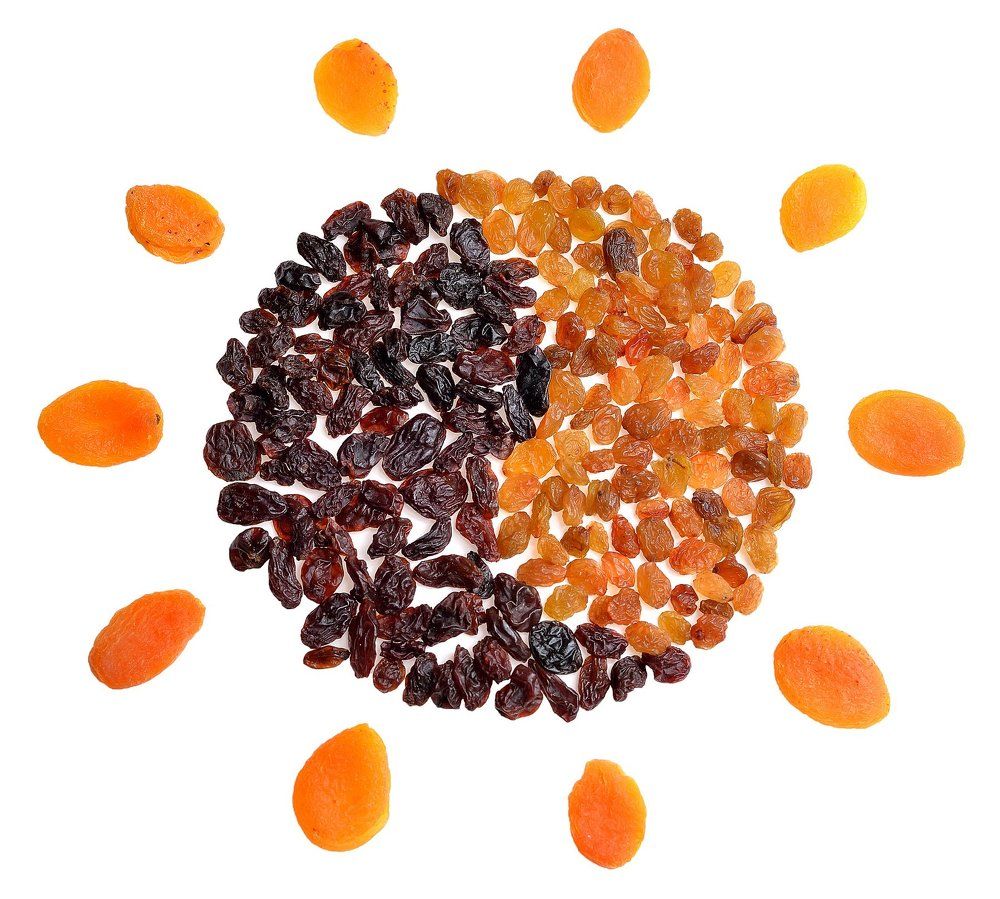 Солнышко из сухофруктов