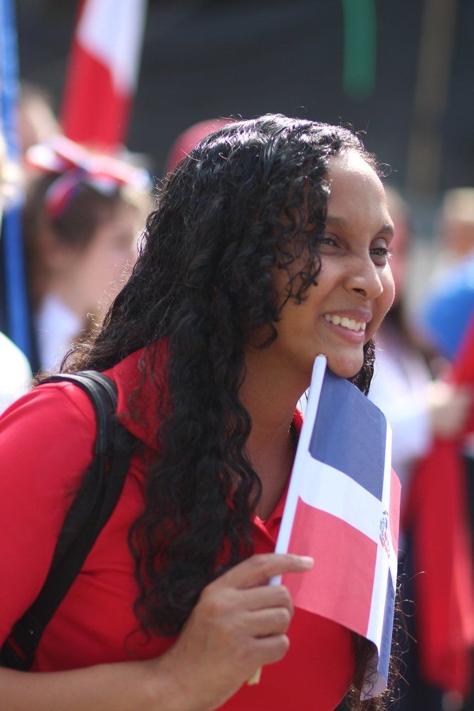 Dominican girl at the parade