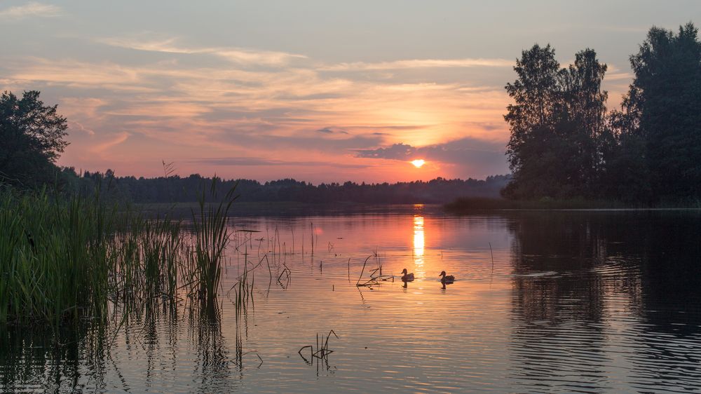 Закат на Валдае