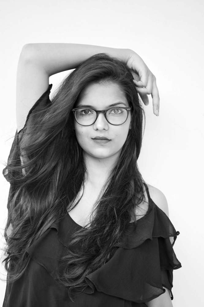 Black and white portrait