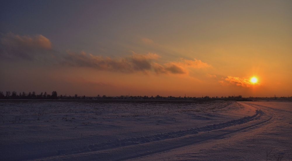 Зимний вечер.