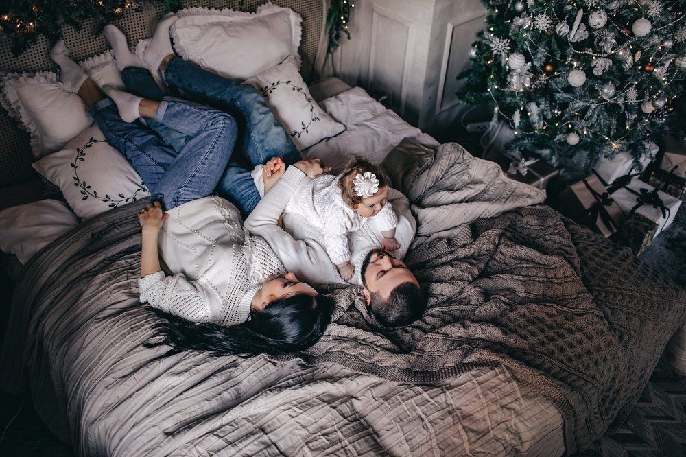 Наташа и Женя с Малышкой