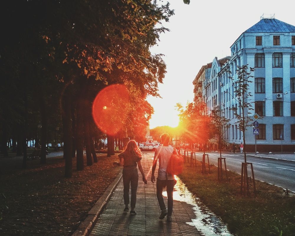 Город. Закат. Релакс.