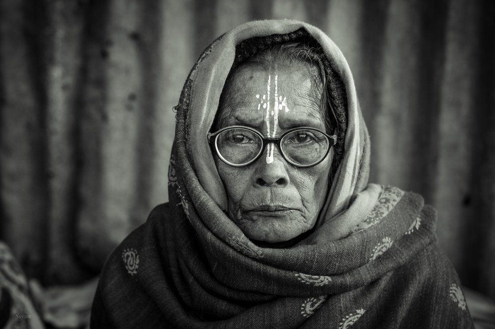 Portrait of an old woman
