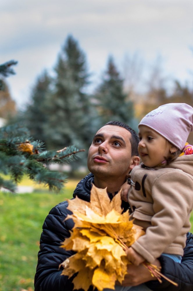 Папа с дочей