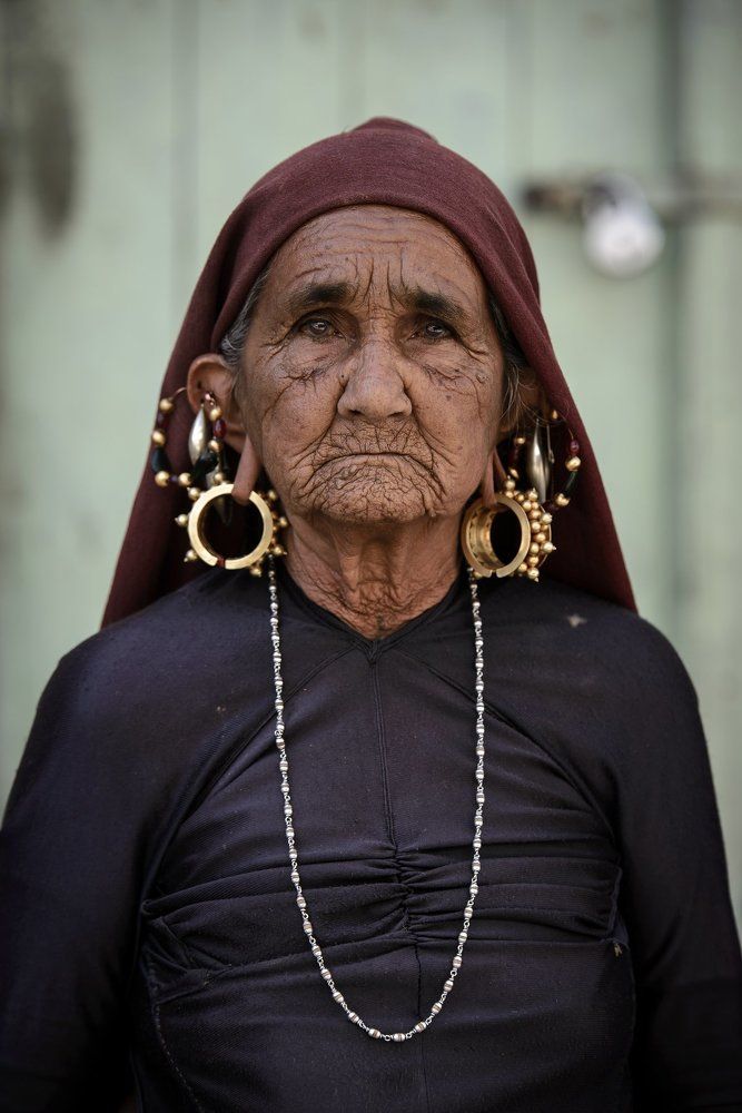 Elderly Rabari woman