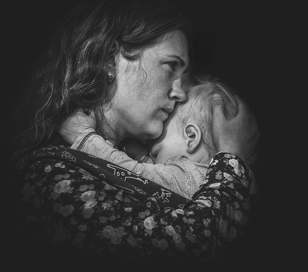 Дама с младенцем.