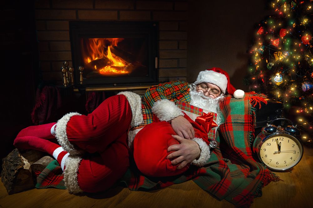 Sleepping Santa Claus