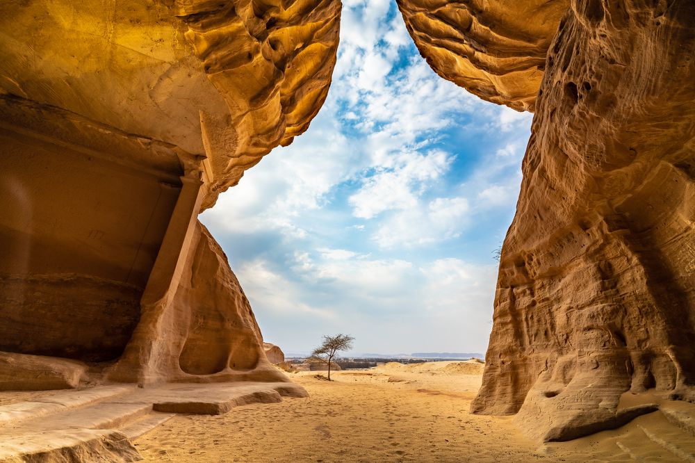 View From 2500 Year Old Nabatean Dining Room