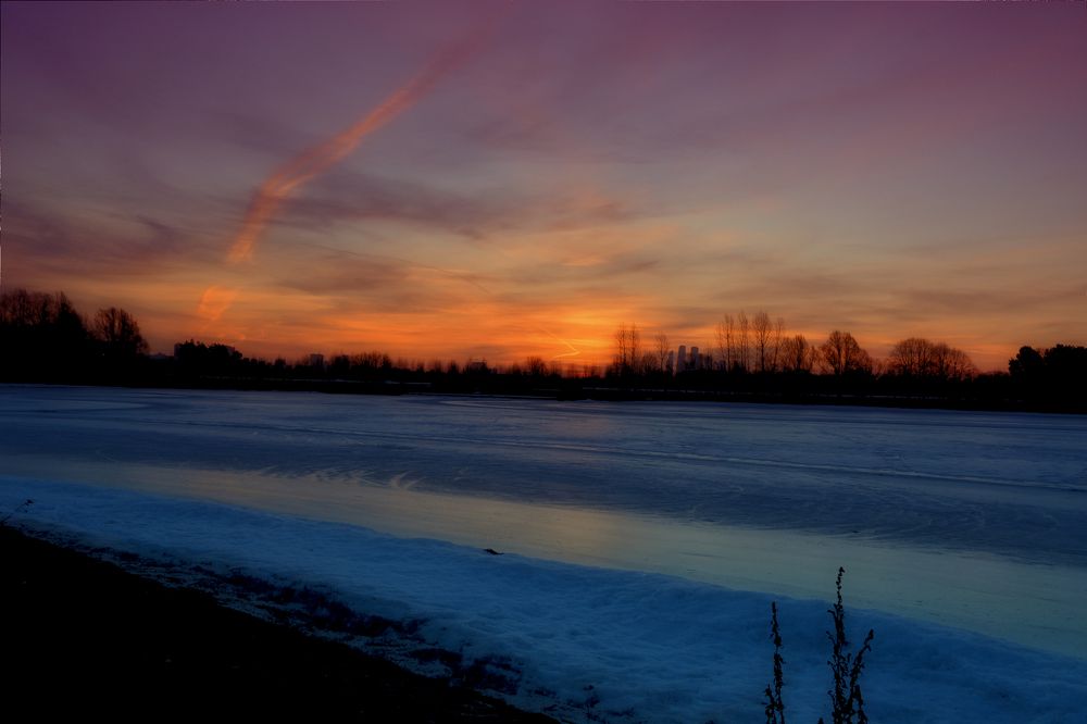 Морозный закат