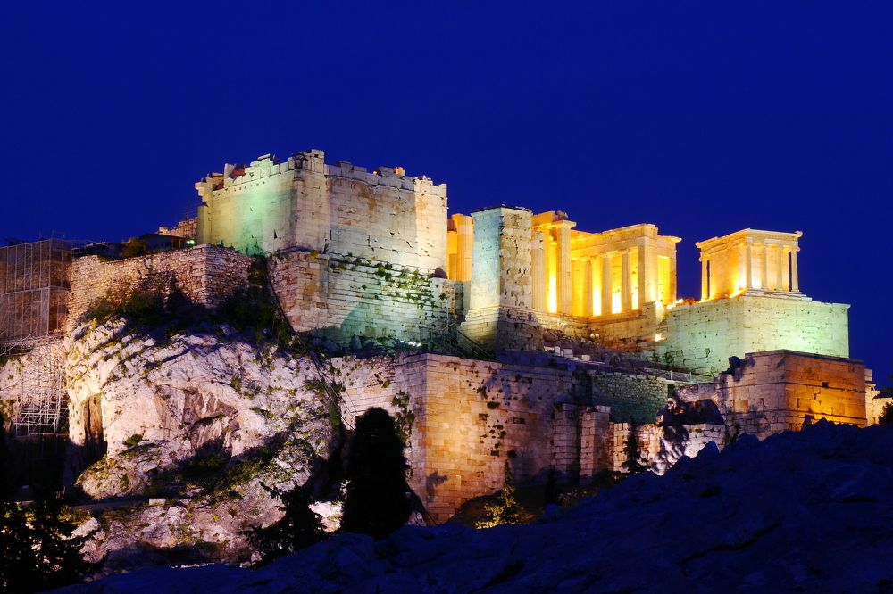 Acropolis at night - Athens.