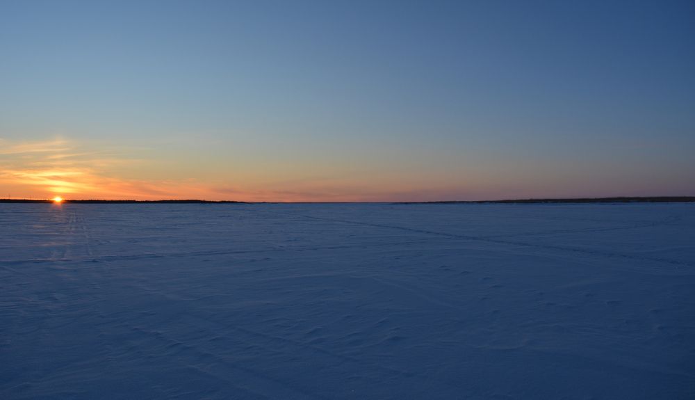 Закат на Белом море.