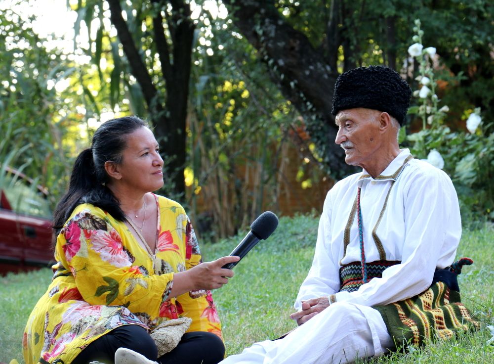 Interview on the grass
