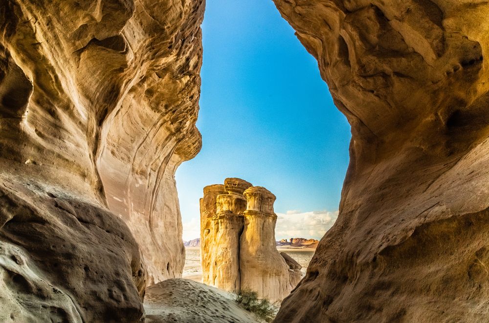 Rock Stack From Cave