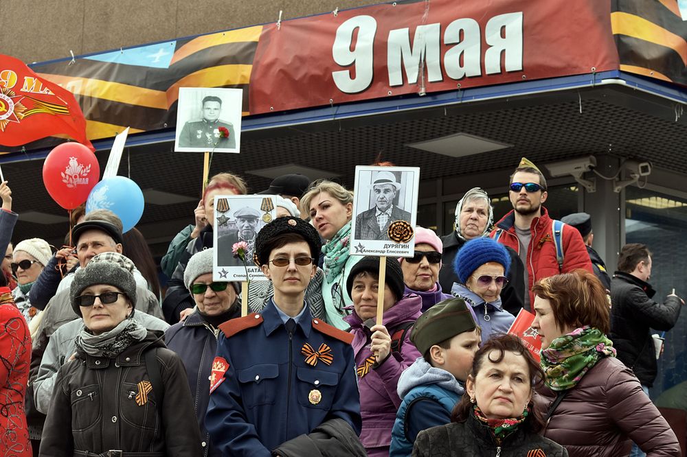На празднике Победы