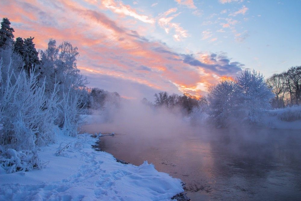 розовый закат