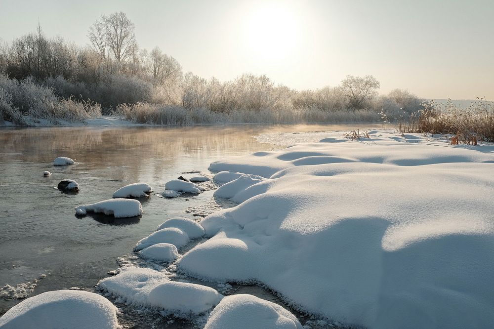 Январь на реке Миасс