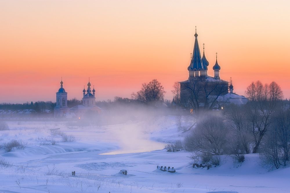 Морозное утро в Дунилово