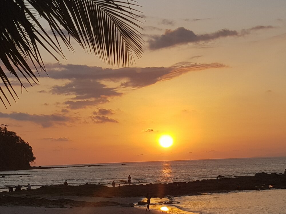 Atardecer en la playa