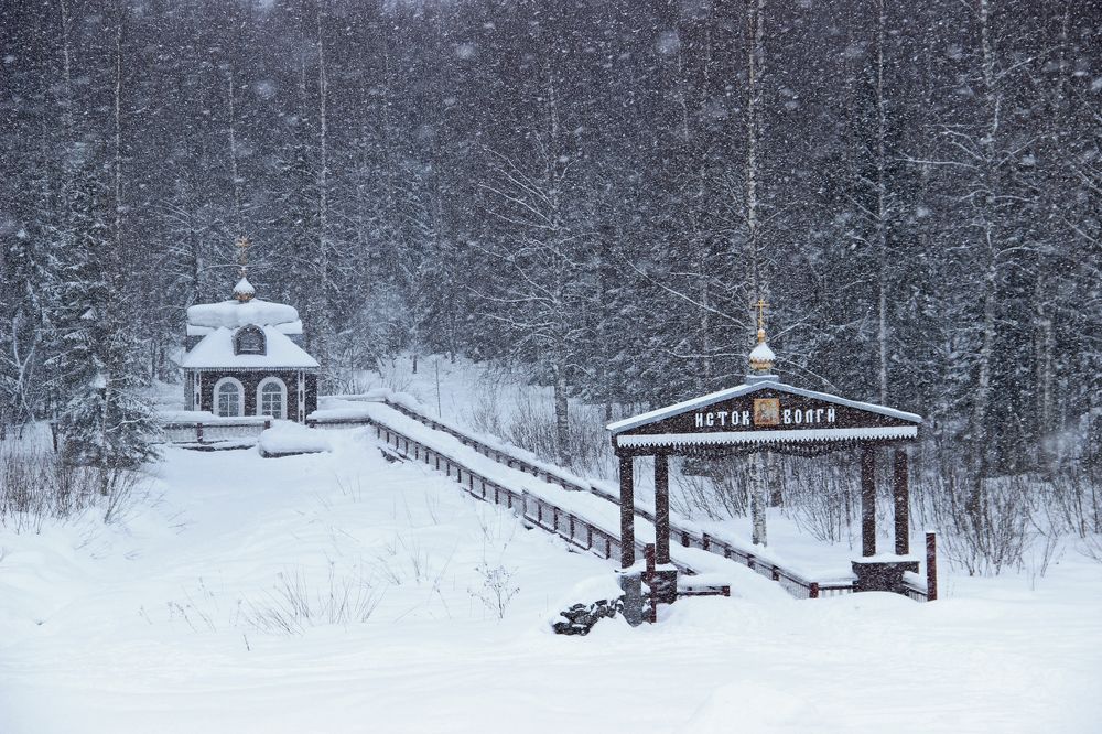 Зима на Волге.
