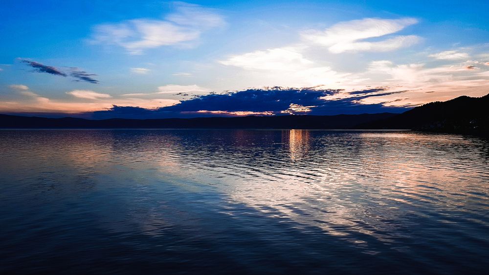 Sunset over Lake Baikal