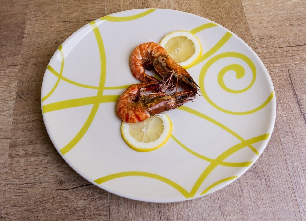 Королевские креветки жареные