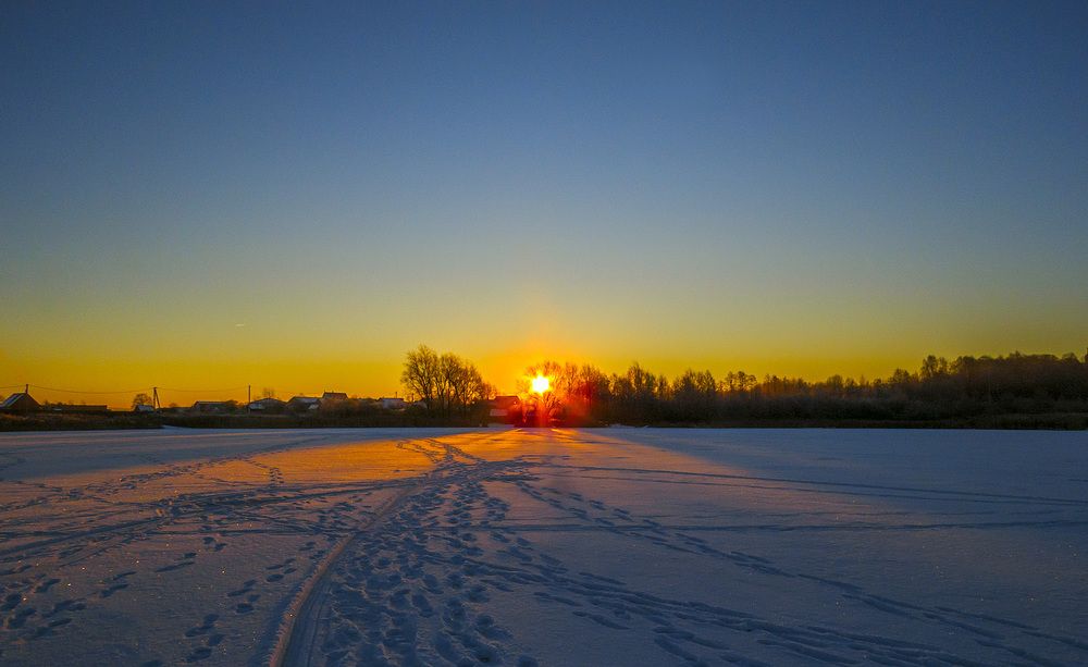 Утро на озере