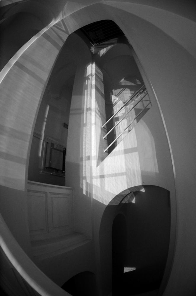 Ночная жизнь лестницы.