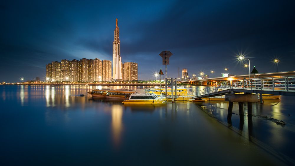 Landmark 81 in blue hour