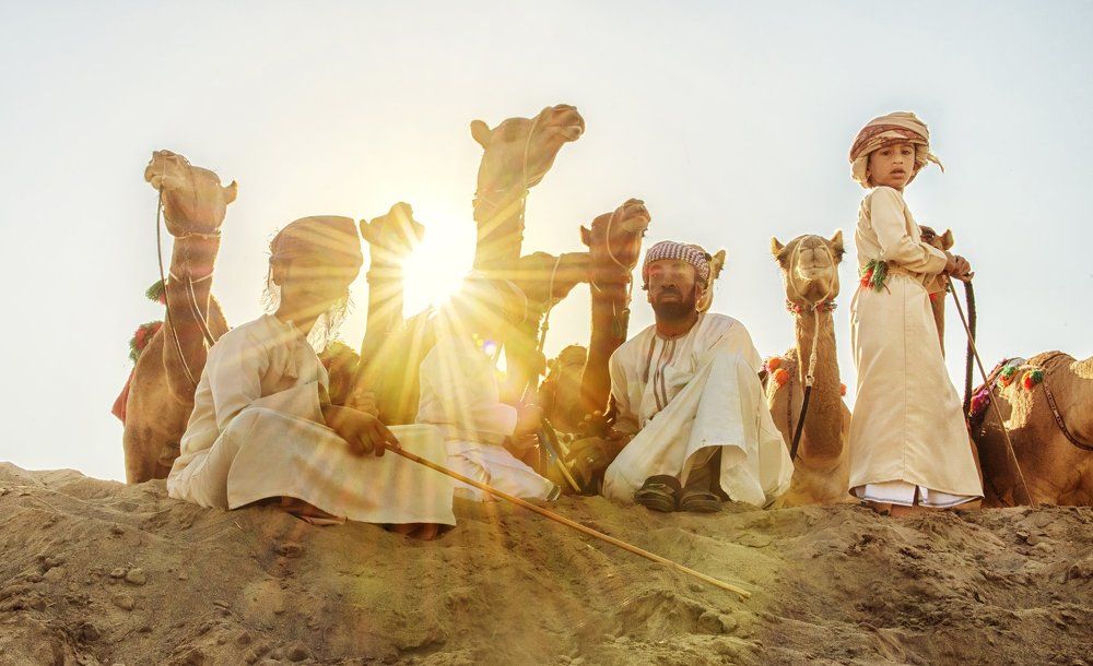 Bedouin father and sons.