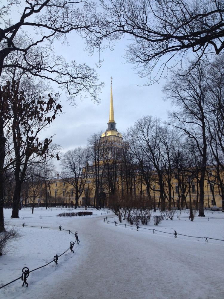 Петербург. Зима. Адмиралтейство. Самый короткий день в году.