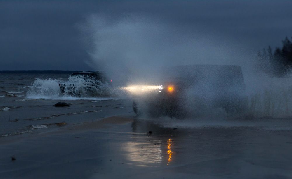 Wrangler jk в сумеречном свете