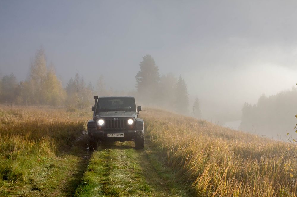Wrangler jk на природе