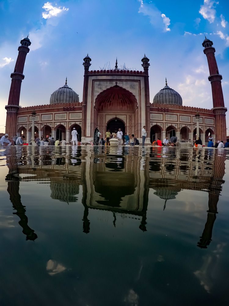 Jama Mosque and the reflection