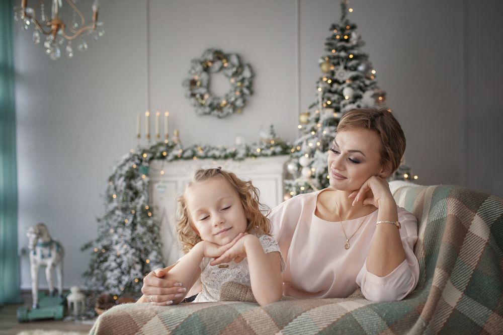 Мама с дочой