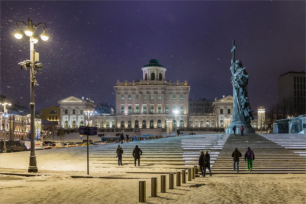 Зимний город.